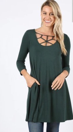 Short Sleeve Web Design Dress