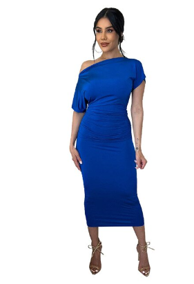 Midi Solid Color Dress