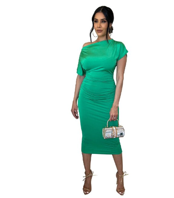 Midi Solid Color Dress