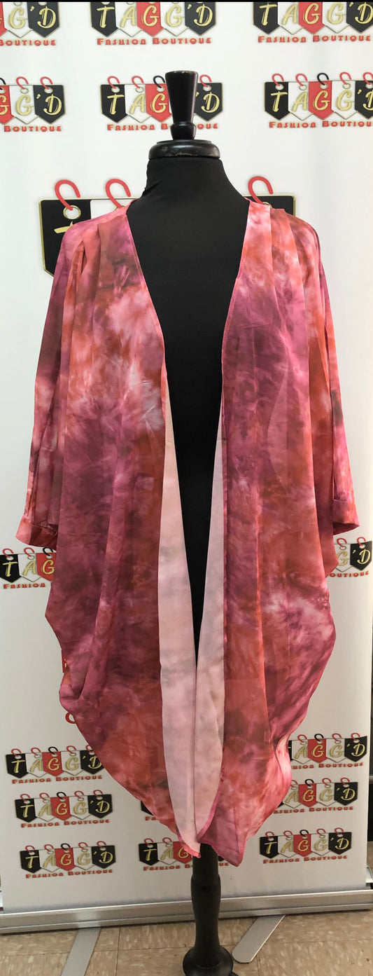 Half Sleeve Chiffon Kimono