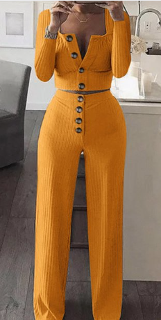 Two Piece Long Sleeve Knitted Set