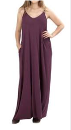 Adjustable Strap Cami Maxi Dress