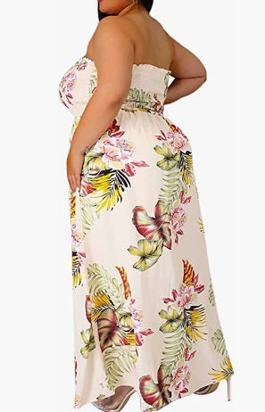 Florl Maxi Dress and Romper Set