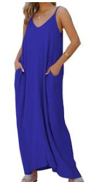 Adjustable Strap Cami Maxi Dress